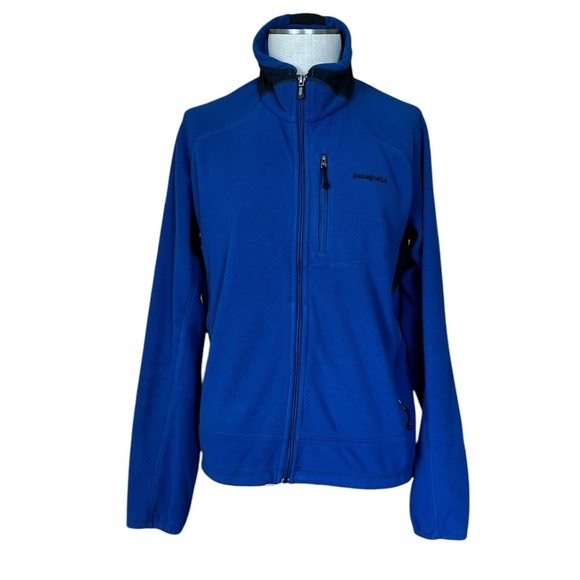 Mens Patagonia R4 Regulator Medium Blue Fleece Zip Jacket - Picture 1 of 10